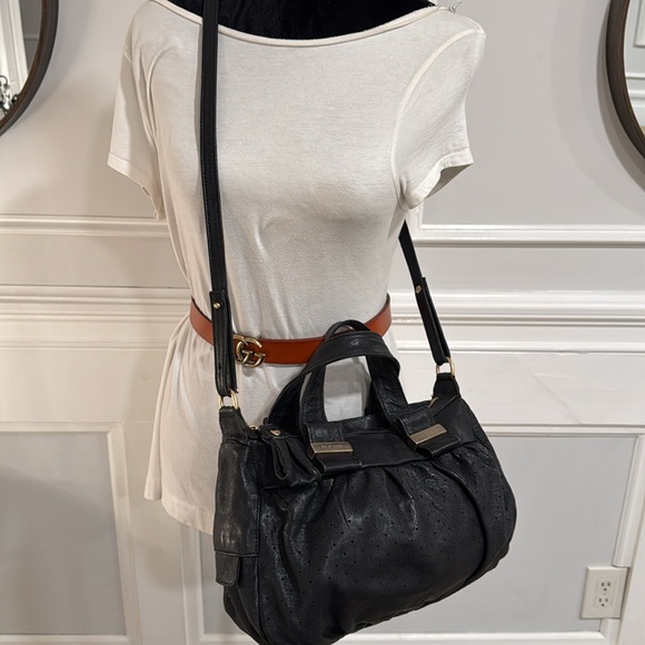 Chloe Bag See By Chloe Perforated Leather Weekender Satchel Slouchy Bag - Picture 10 of 17